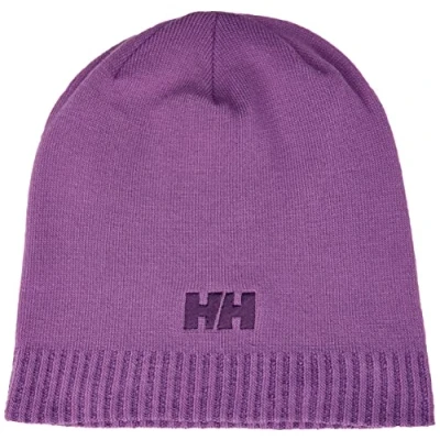 Image of Helly Hansen Unisex&#039;s Brand Beanie Hat, Purple, One Size