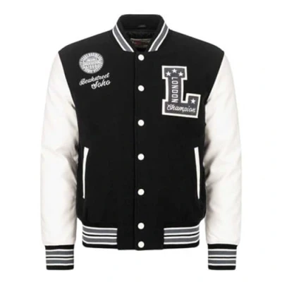 Image of Lonsdale Men&#039;s Waterstein Sweatshirt, Black/Ecru/Grey, L