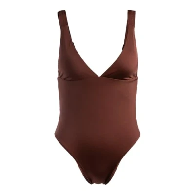 Image of Roxy Silky Island ONE Piece Swimsuit, Women&#039;s, Size: Large, Root beer