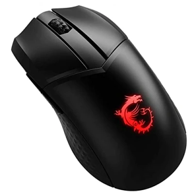 Image of MSI Clutch GM41 Lightweight Wireless Gaming Mouse &amp; Charging Dock, 20,000 DPI, 60M Omron Switches, Fast 80Hr Battery, RGB Mystic Light, 6 Programmable Buttons, PC/Mac