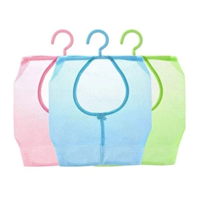 Image of Clothes Peg Bag Mesh Storage with Hook Hanging Basket for Wardrobe Laundry 3PCS Bag,Hanging Bag,Multipurpose Bag,Storage Hook,