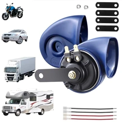 Image of RUPSE Super Loud Car Horn,12V Single Trumpet Air Horn, Horns for Truck Lorrys Train Motorcycle Vehicles Boat