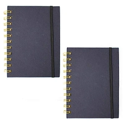 Image of Artway Indigo Handmade Spiral Bound A6 Sketchbook Portrait Twin Pack 150gsm 48 sheets/96 sides