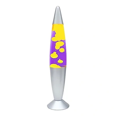Image of Global Gizmos 16&quot; Lava Lamp Purple Liquid &amp; Yellow Wax