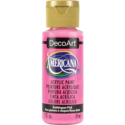 Image of DecoArt Americana 2 oz Acrylic Multi Purpose Paint, Bubblegum Pink