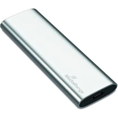 Image of MediaRange External SSD Drive 240 GB USB Type C Solid State with 3.2 Gen 2 Flash Technology, Lightning fast Data Transfer, Read up to 450 MB/s, Write 420 MB/s