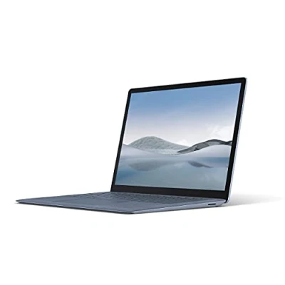 Image of 2021 Microsoft Surface Laptop 4 with Intel Core i5 1135G7 (13.5 inch, 8GB RAM, 512GB SSD) (QWERTY English) Ice Blue Alcanatara (Renewed)