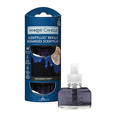 Image of Yankee Candle ScentPlug Fragrance Refills , Midsummer’s Night Plug in Air Freshener Oil Up to 60 Days of 2 Count