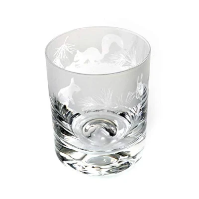 Image of Milford Collection Squirrel 30cl Animo Glass Whiskey Tumbler by The