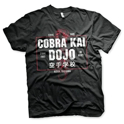 Image of Cobra Kai Officially Licensed Dojo T Shirt Mens (Black), Medium