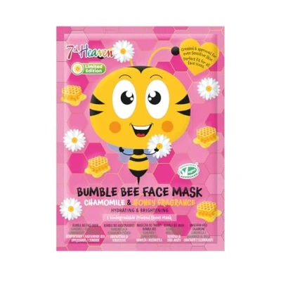 Image of 7th Heaven Bumble Bee Face Mask with Chamomile &amp; Honey Fragrance Hydrating Brightening