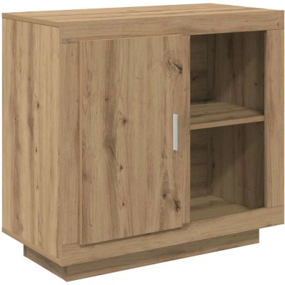 Image of vidaXL Sideboard Artisan oak 40 x 80 75 cm Engineered wood