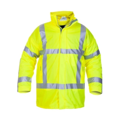 Image of Norfolk Multi Hydrosoft Flame Retardant Anti Static Waterproof Lined Parka Saturn Yellow Large