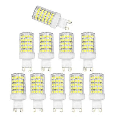 Image of BAISHICHENG G9 10W Ceramic Base LED Light Bulb(Replacement of 100W Halogen Lamp) Non Dimmable Bulb 6000K Cool White 1000LM Lighting 10Packs