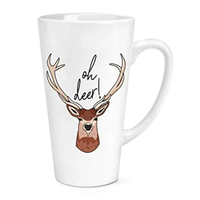 Image of Oh Deer 17oz Large Latte Mug Cup
