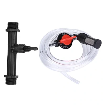 Image of Garden Irrigation Device Kit, Include G3/4 Fertilizer Injector/Switch/Filter/Water Tube, Siphon Injector Tool