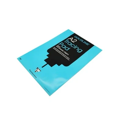 Image of Clairefontaine Ref GPT2A2Z Goldline Popular Tracing Pad (Contains 50 Sheets) A2 (594 x 420mm) in Size, 63gsm Paper, FSC Certified Suitable for Items