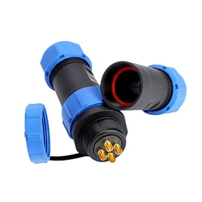 Image of Hilitand Anschlussstecker Luftfahrtstecker SP21 IP68 2/3/4/5/7/9/12 poliges, wasserdichtes Steckverbindungskabel f¨¹r Aviation Stecker (4 PIN)