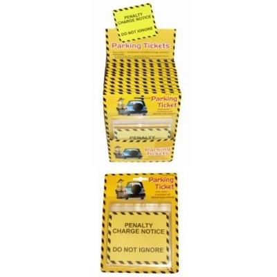 Image of Henbrandt Pack of 3 Fake Parking Tickets 18pcs Joke Penalty Charge Notices Novelty Gag Gifts for Men Pranks Adults Party Favour Loot Bag Filler Gift