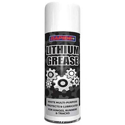 Image of Rapide 300ml Lithium Grease Aerosol Spray Lubricant Can Multi Purpose Hinge Track Oil