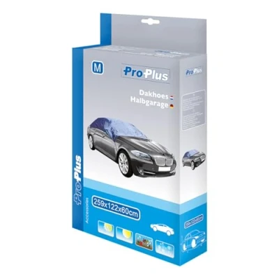Image of ProPlus Car Top Cover M 259x122x60cm Dark Blue Vehicle UV Frost Protection