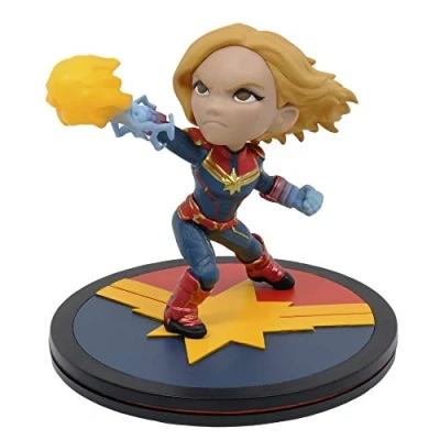 Image of Quantum Mechanix Captain Marvel Q Fig Figure 9 cm, Blue