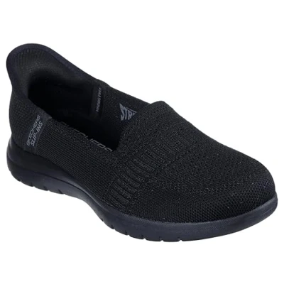 Image of Skechers Slip INS: ON THE GO FLEX CAMELLIA women&#039;s ons (Shoes) in Black