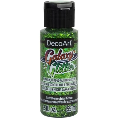 Image of Deco Art DecoArt Galaxy Glitter, Green, 59ml
