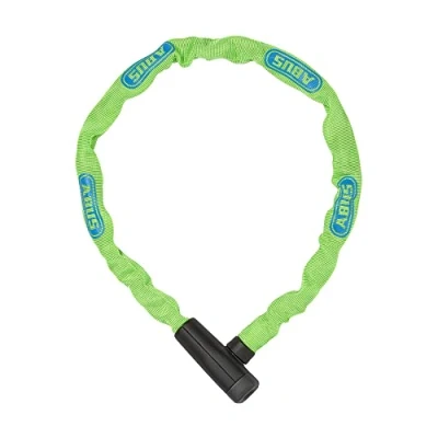 Image of ABUS Steel O chain 5805K lock bicycle security level 5 75 cm Yellow/Green