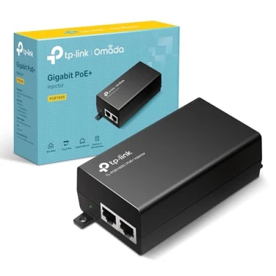 Image of TP Link 802.3at/af Gigabit PoE Injector Non to Adapter Supplies (15.4W) or PoE+ (30W) Plug &amp; Play Desktop/Wall Mount Distance Up 100m (PoE160S)