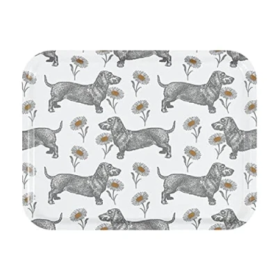 Image of Thornback &amp; Peel Dog Daisy Large Rectangular Birch Tray
