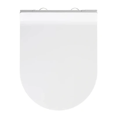 Image of WENKO Toilet seat Habos in white, Thermoplast, 36 x 46 10 cm