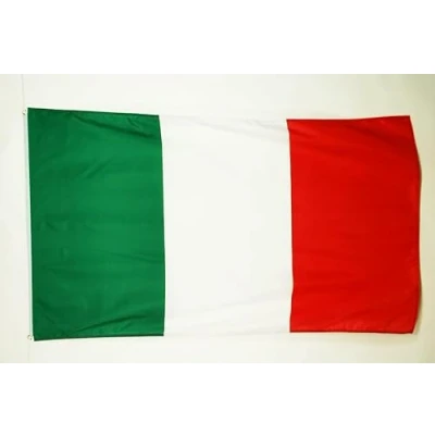 Image of AZ Flag Italy 3x5 Ft Italian 100% Polyester With Integrated Brass Eyelets 150x90cm 110g Bright Colours