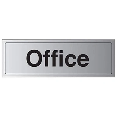 Image of V Safety General Door Office Sign 300mm x 100mm 1.6mm Alu Rigid Plastic