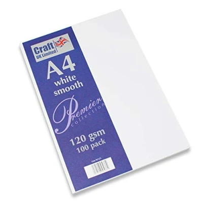 Image of Craft UK W125 A4 White Paper 120 GSM 100 Sheets