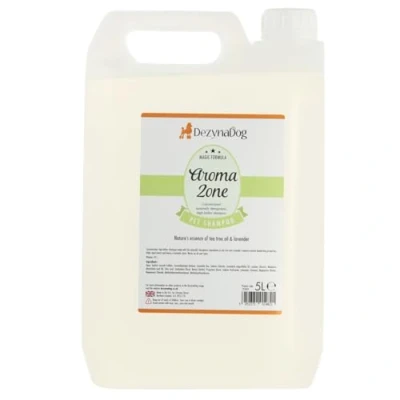 Image of DezynaDog Magic Formula Aromazone Therapeutic Dog Shampoo Soothing &amp; Gentle for Dogs Sensitive Skin Dry Itchy Natural Tea Tree Lavender, 5 Litre