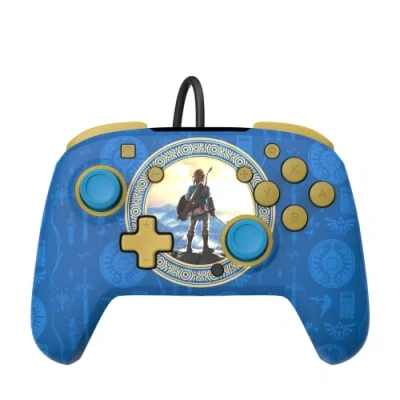 Image of PDP Rematch Wired Controller Hyrule Blue