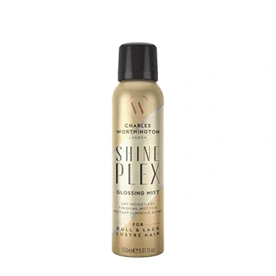 Image of Charles Worthington ShinePlex Glossing Mist, for Frizzy Hair, Nourishing and Weightless Finishing Spray, Salon Treatment Smoother 150 ml