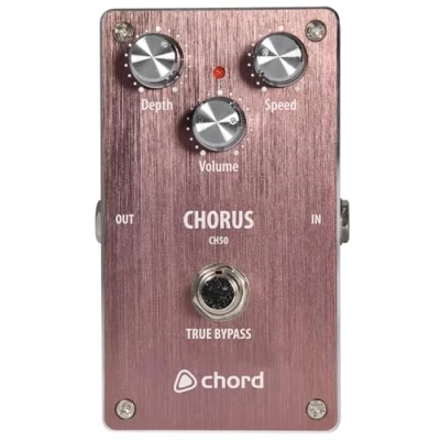 Image of Chord Guitar Chorus Effect Pedal With Adjustable Volume, Speed &amp; Depth