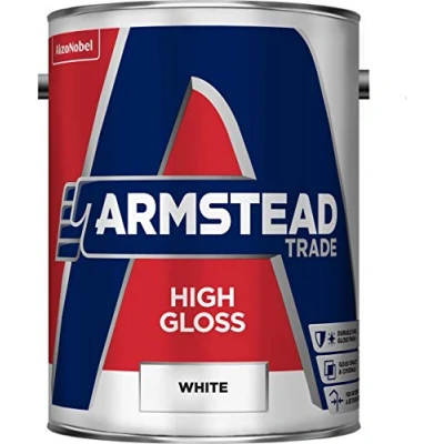 Image of Armstead Trade High Gloss Paint White 5 Litres