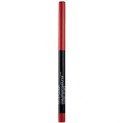 Image of Maybelline New York Color Sensational Shaping Lip Liner, 90 Brick Red, 5 g, 1 Count (Pack of 1)