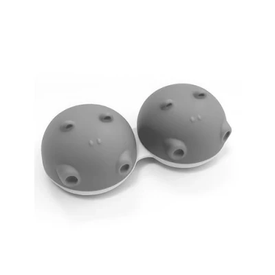 Image of SPORTS WORLD VISION New 1 Pieces Hippo Fun Cute Animal Grey Contact Lens Cases, Lightweight, Portable and Distinctive Design, Travel Storage/Soaking Case