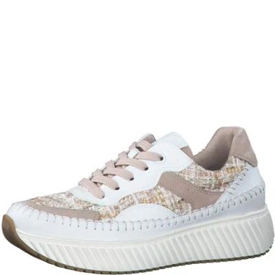 Image of MARCO TOZZI Women&#039;s 2 23733 42 Sneaker, White Powder, 7.5