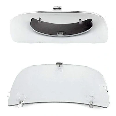 Image of Blind Spot Clip on Heated Base Lower Wing Mirror Glass Fits Vauxhall Vivaro 2001 to 2014 Left Passenger Side