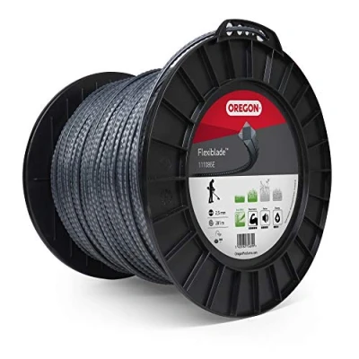 Image of Oregon Flexiblade Serrated Heavy Duty Trimmer Line for Brambles and Undergrowth, Nylon Lines Strimmer Work 2.5 mm x 281 m Long Spool (111086E)