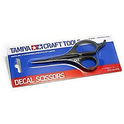 Image of Tamiya 74031 Decal Scissors, Black