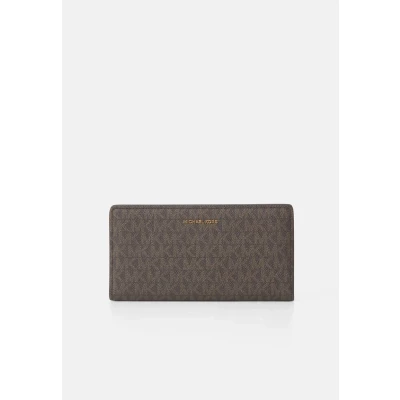 Image of Michael Kors Bryant SLIM SNAP Wallet Wallet, Women&#039;s, Size: One Size, Brown/acorn