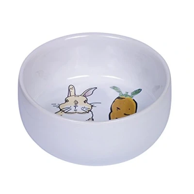Image of Nobby 73753 Ceramic Bowl Carrot Plus White