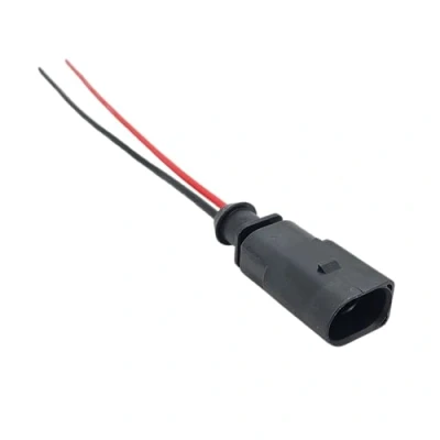 Image of 2 Pin 1J0973802 Wiring Connector Plug Harness ABS ESP Sensor Repair Kit For A4 A6 A8 Golf