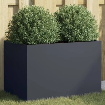 Image of vidaXL Planter Anthracite 62x40x39 cm Steel